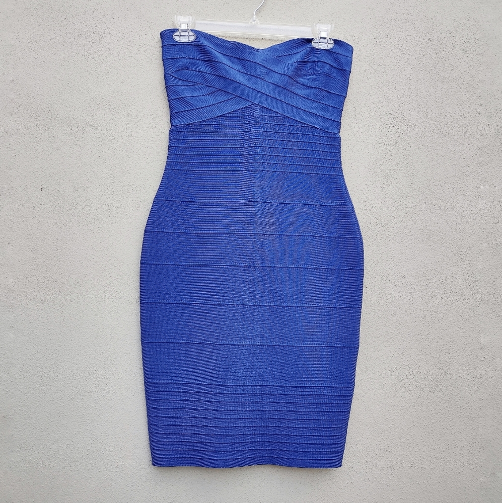 Fashion Nova Royal Blue Mini Dress in Medium